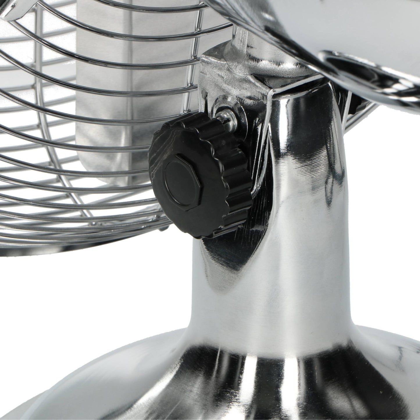 12-Inch Metal Table Fan, 35W, Adjustable, Silver