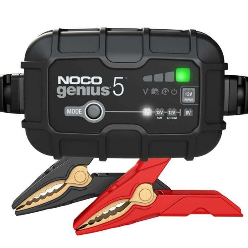 12V Noco charger 5A 10-120Ah (AGM, EFB, SMF, Li-ion)