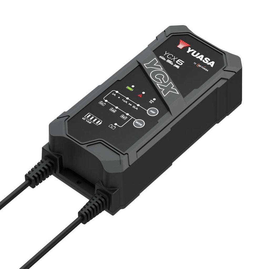 12V Yuasa YCX Smart 1A-6A charger 3-120ah