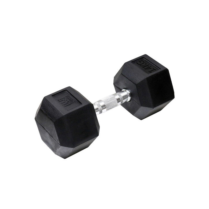 14kg Hex Dumbbell with Rubber Coating