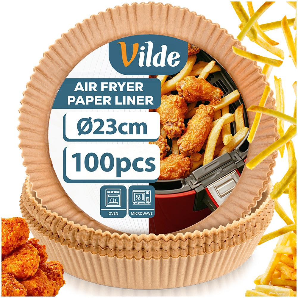 23 cm Round Air Fryer Liners, 100-Pack