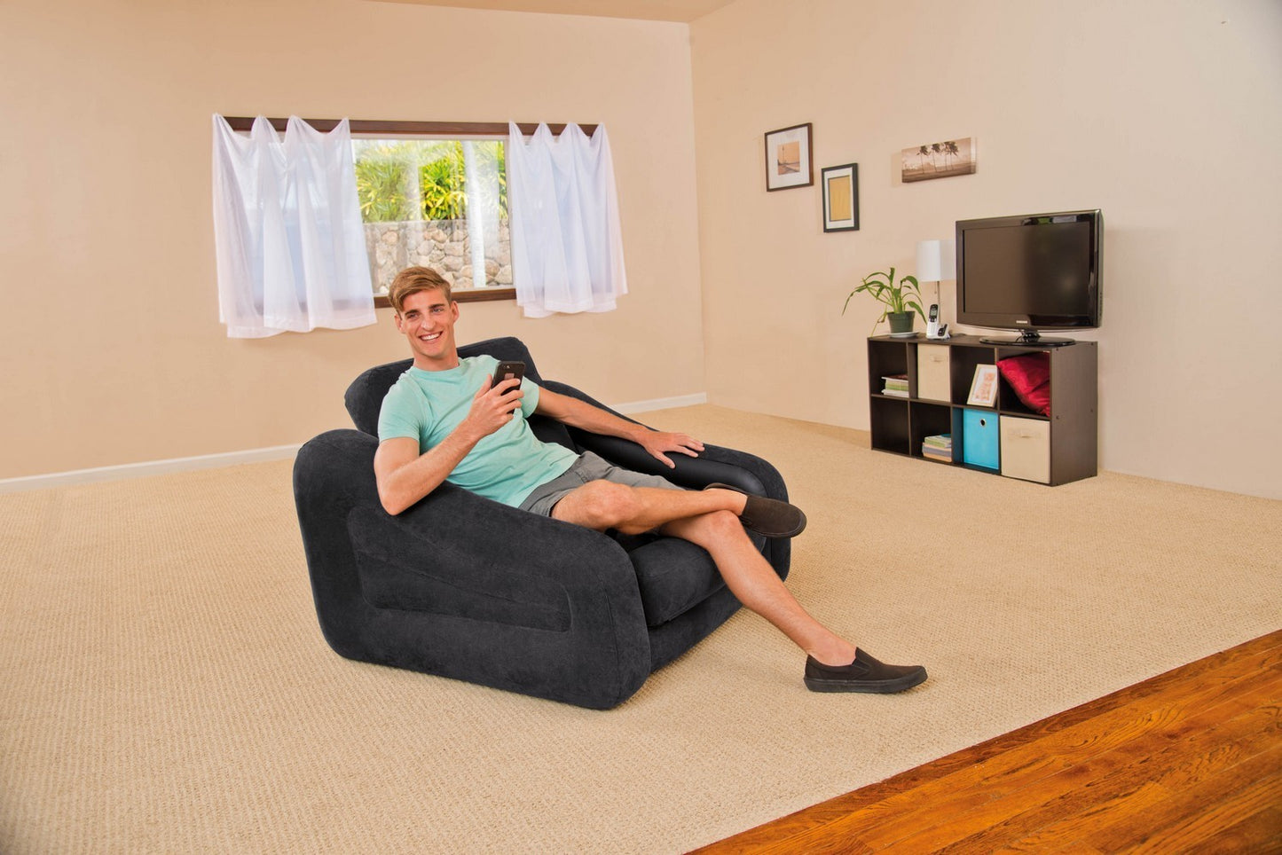 2in1 mattress with armchair 109 x 218 x 66 cm INTEX 68565