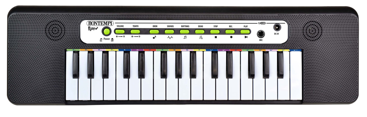 32-Key Electronic Keyboard with Mic, Sounds & Rhythms