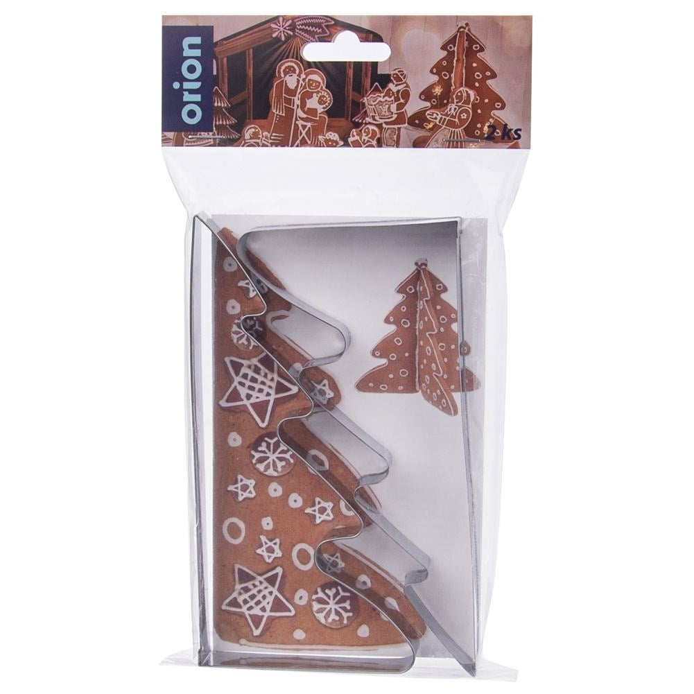 3D Gingerbread Tree Set - Christmas tree shapes in Stainless Steel