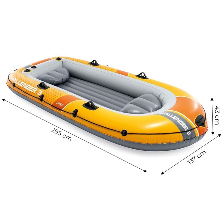 3-Person Inflatable Boat with Pump and Oars