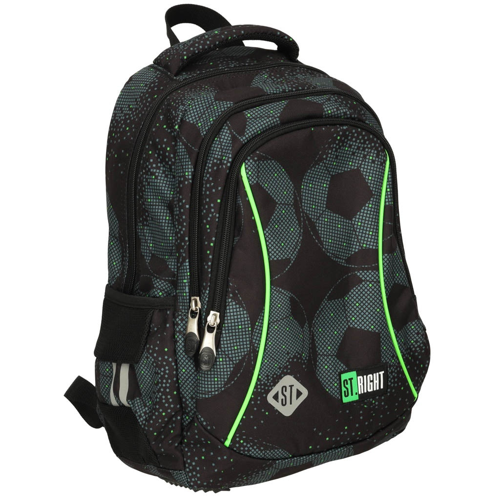 3 compartment school backpack 15 inch Football