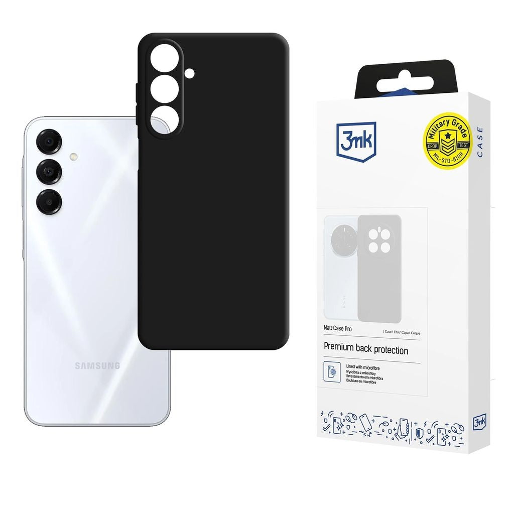 3mk Matte Pro Case for Samsung Galaxy A17 5G - Matte Black