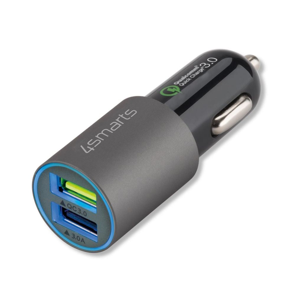 4Smarts Car charger Rapid 30W with fast charging - Grey