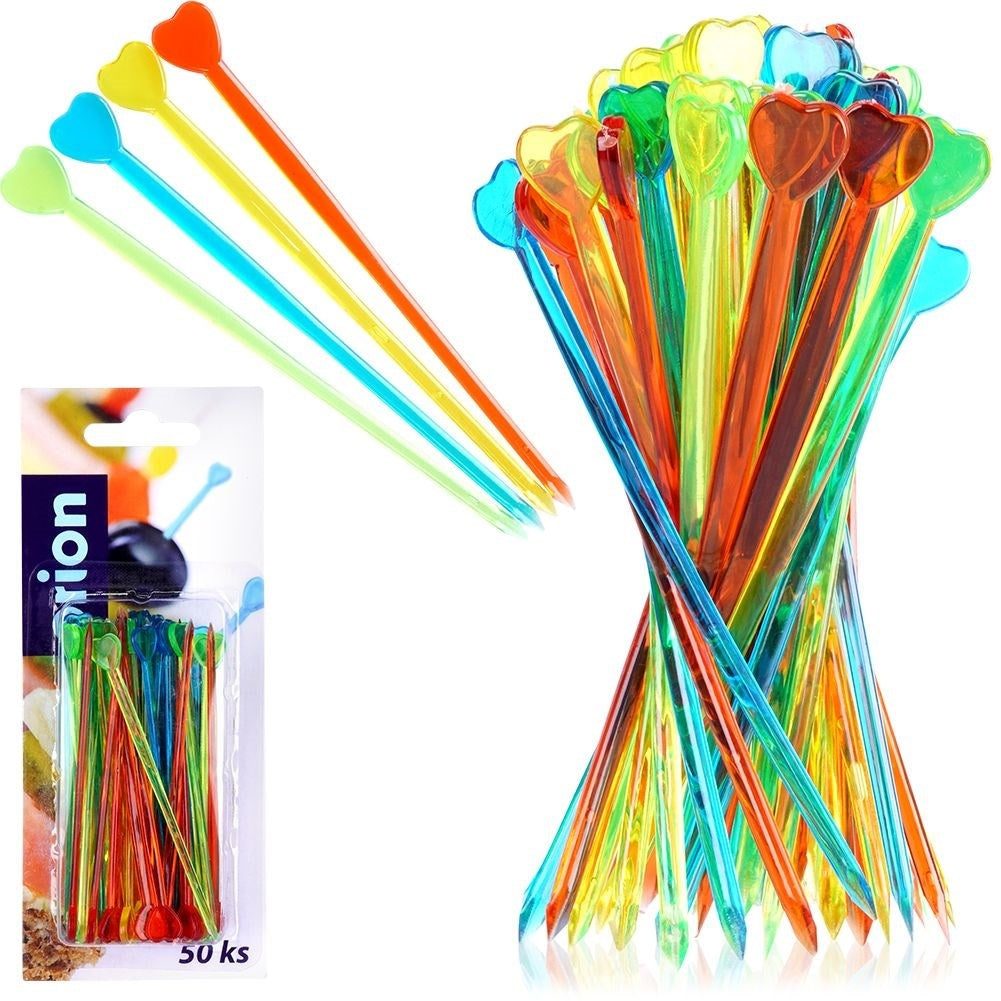 50 Chopsticks - Colorful Plastic, High Quality