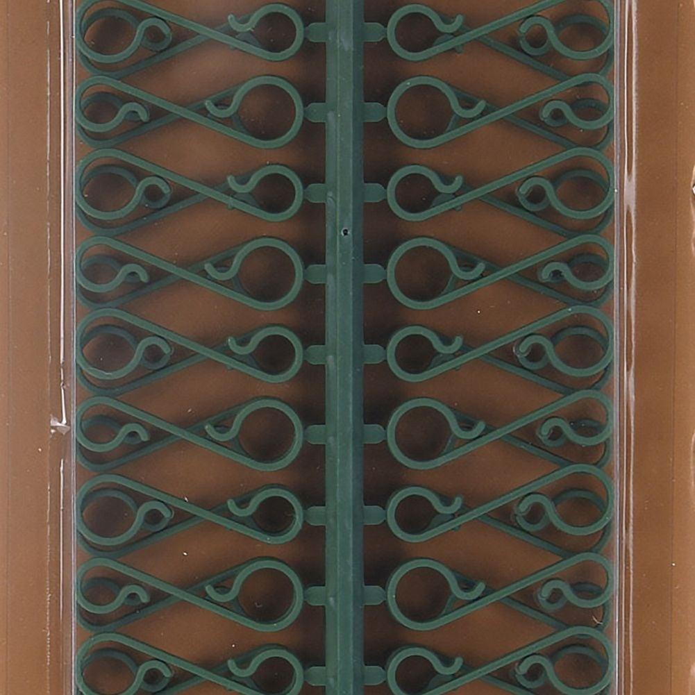 60 green plastic hooks for Christmas tree balls and decorations