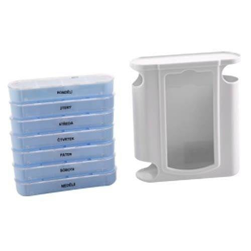 7-day tablet organizer with 4 sections per day
