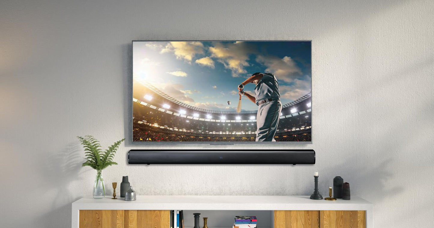 90cm Soundbar with 80W RMS Bluetooth® USB Build-in subwoofer and HDMI (ARC)