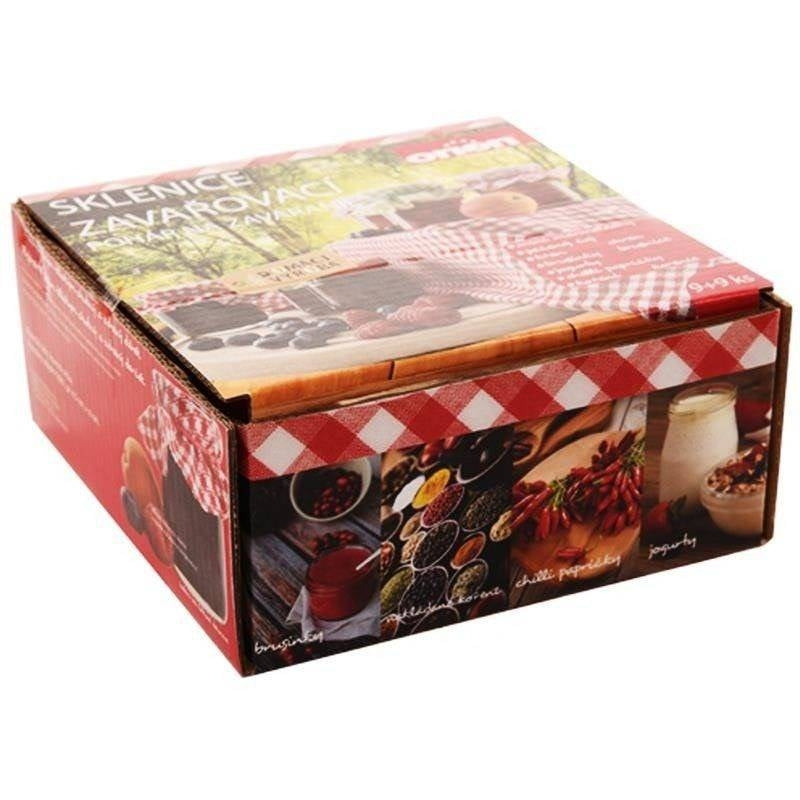 9 glass jars 60 ml: jam, purees, dried fruit, herbs