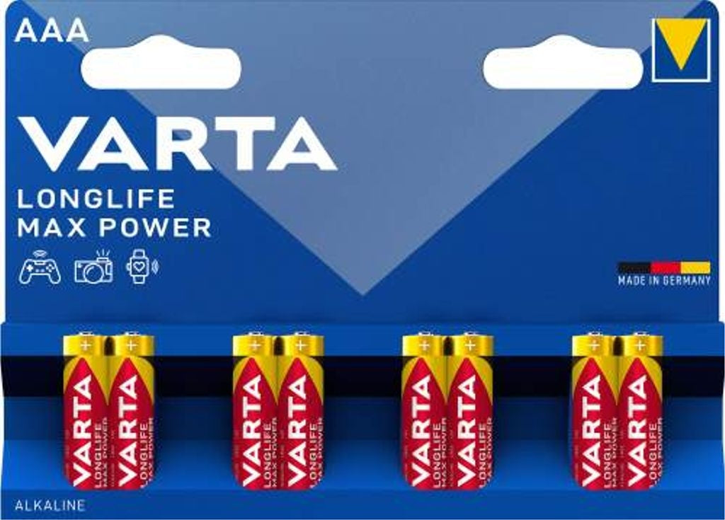 AAA Longlife Max Power LR3 Alkaline 8-pack