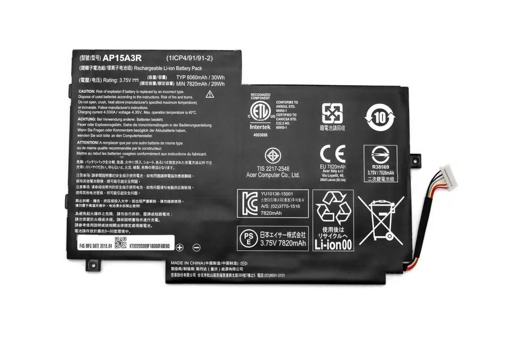 ACER Battery Ap15A Li-Po 8060mAh Main