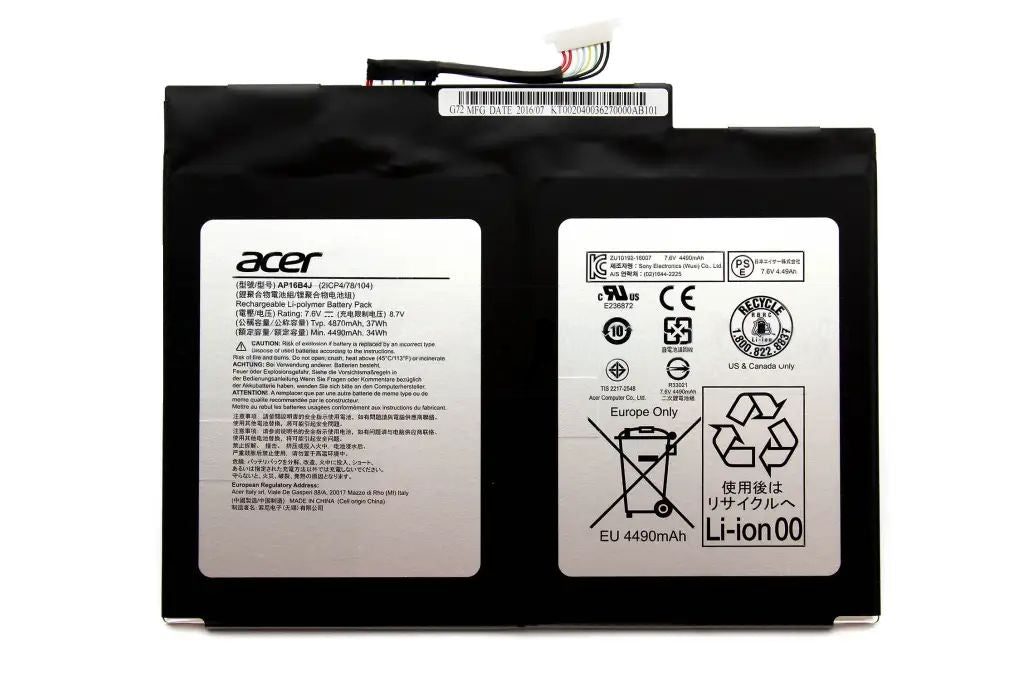 ACER Battery Li-Po, 4870mAh Main