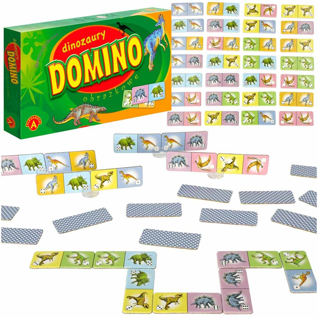 ALEXANDER dinosaur dominoes educational game 4+