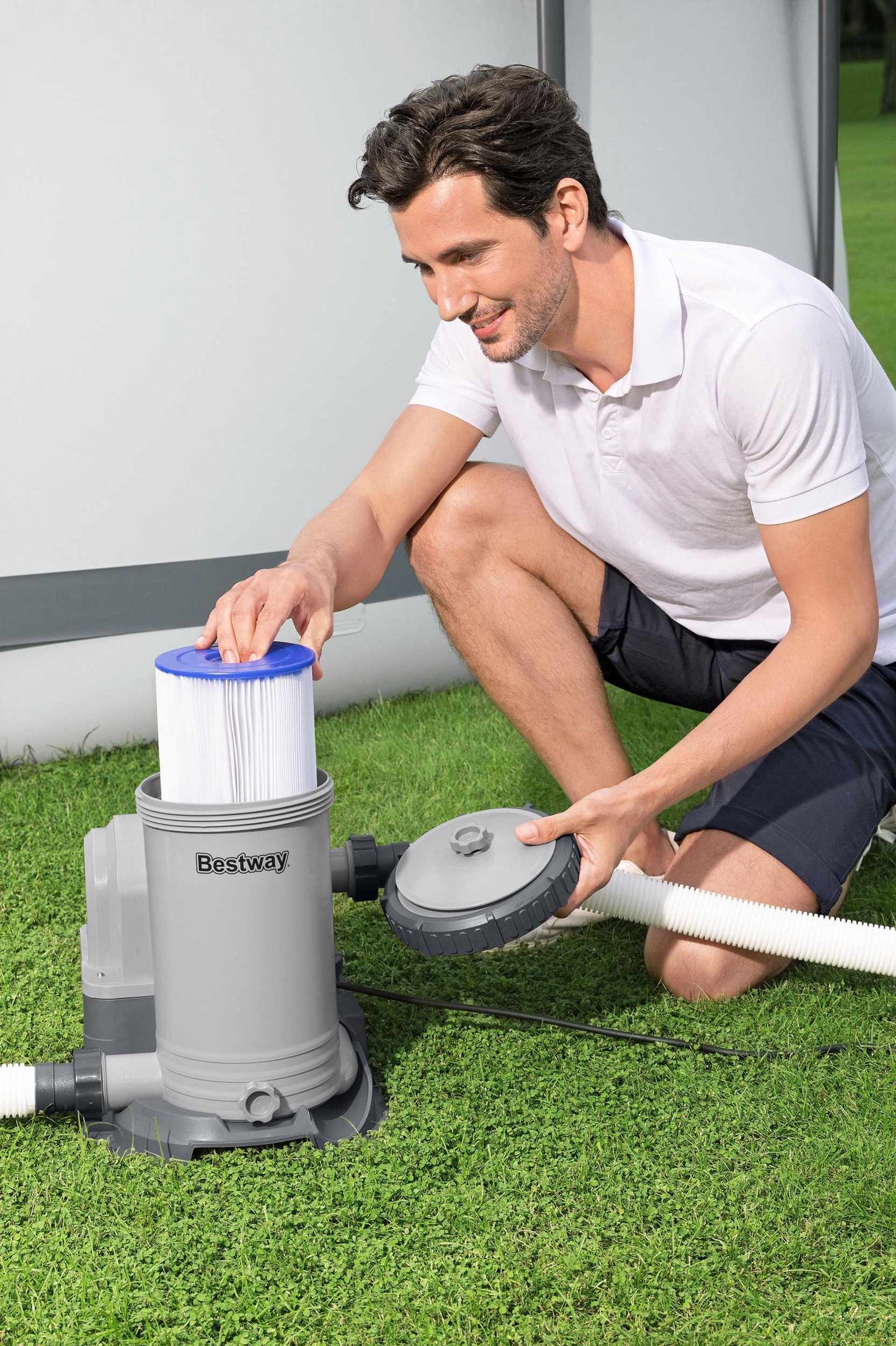 Above Ground Pool Filter Pump, 9463L Capacity