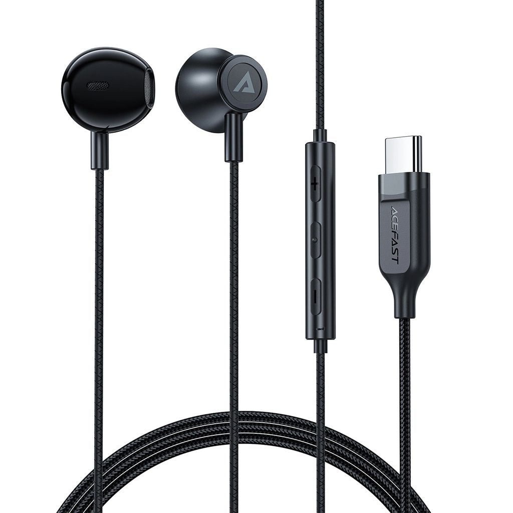 Acefast L2 In-Ear Headphones USB-C, Microphone, Remote Control, 1.2 m - Black