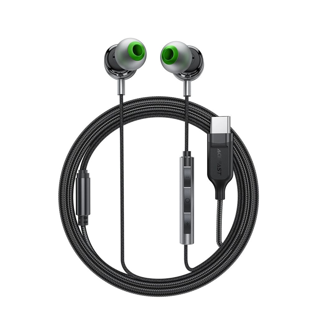 Acefast L5 Wired In-Ear Headphones USB-C, 1.2m - Black