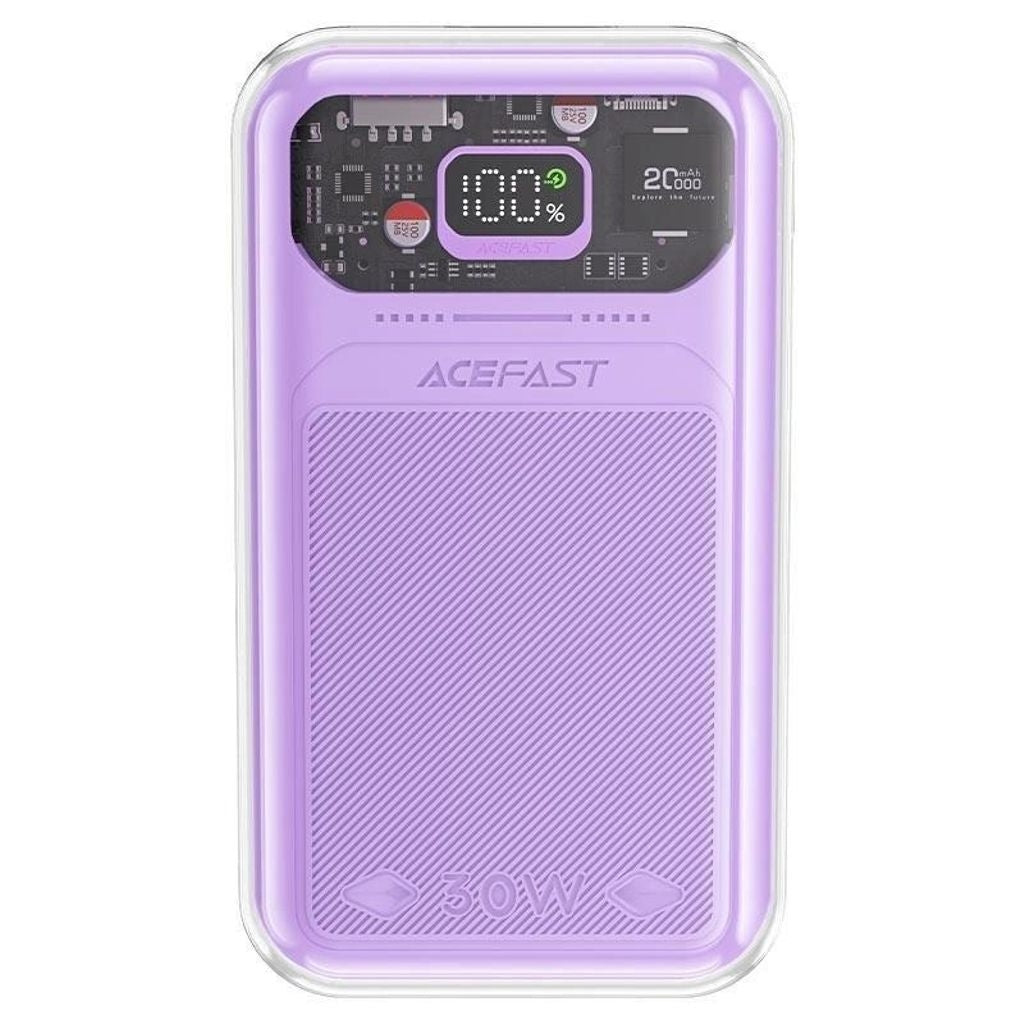 Acefast Powerbank 20000mAh Quick Charge 30W Sparkling Series - Purple