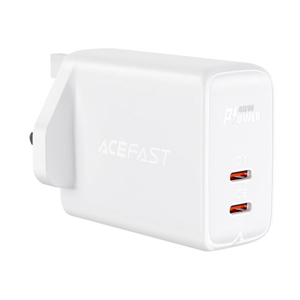 Acefast Wall charger 2xUSB-C 40W, UK