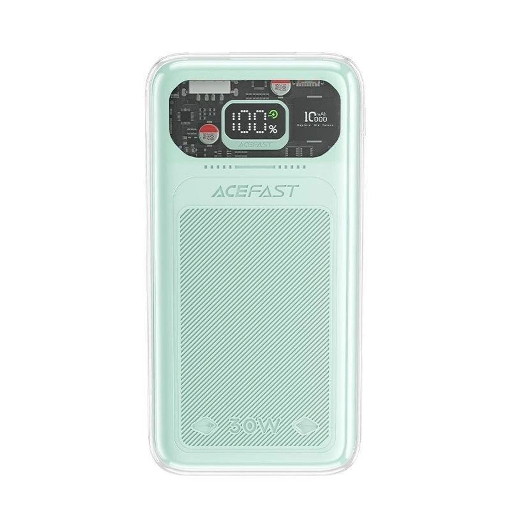 Acefast power bank 10000mAh fast charge 30W Sparkling Series - Green