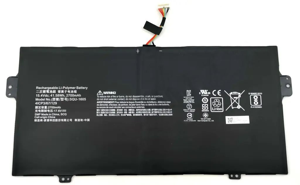 Acer Battery 2770mAh / 41.58 Wh / 4 Cells / 15.4 V