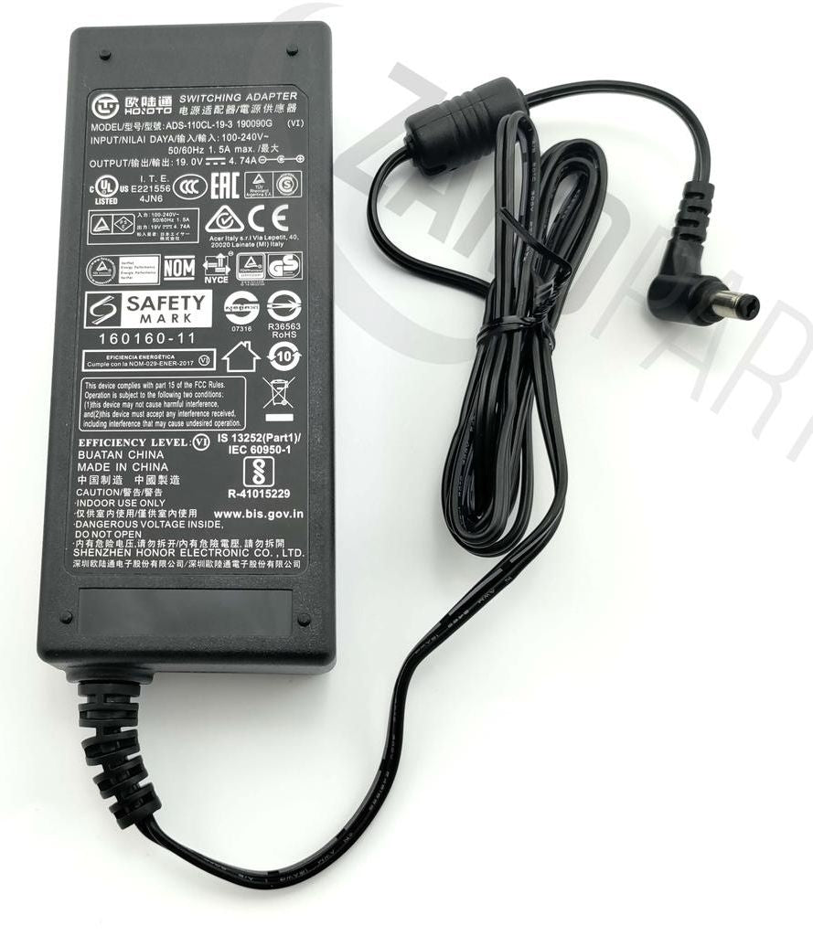 Acer H277HU AC Adapter (4.74A 19V 90W)