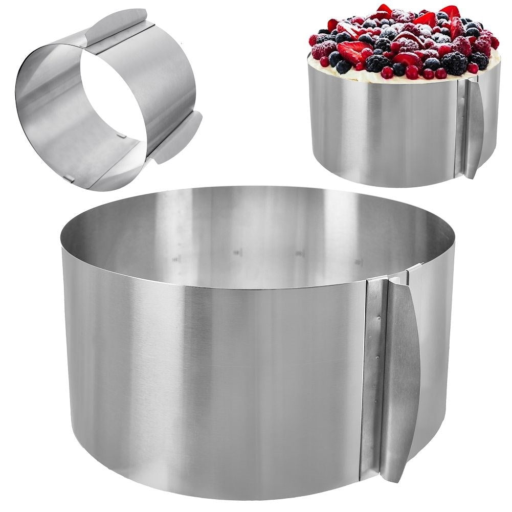 Adjustable Round Baking Pan for Cakes of Different Sizes