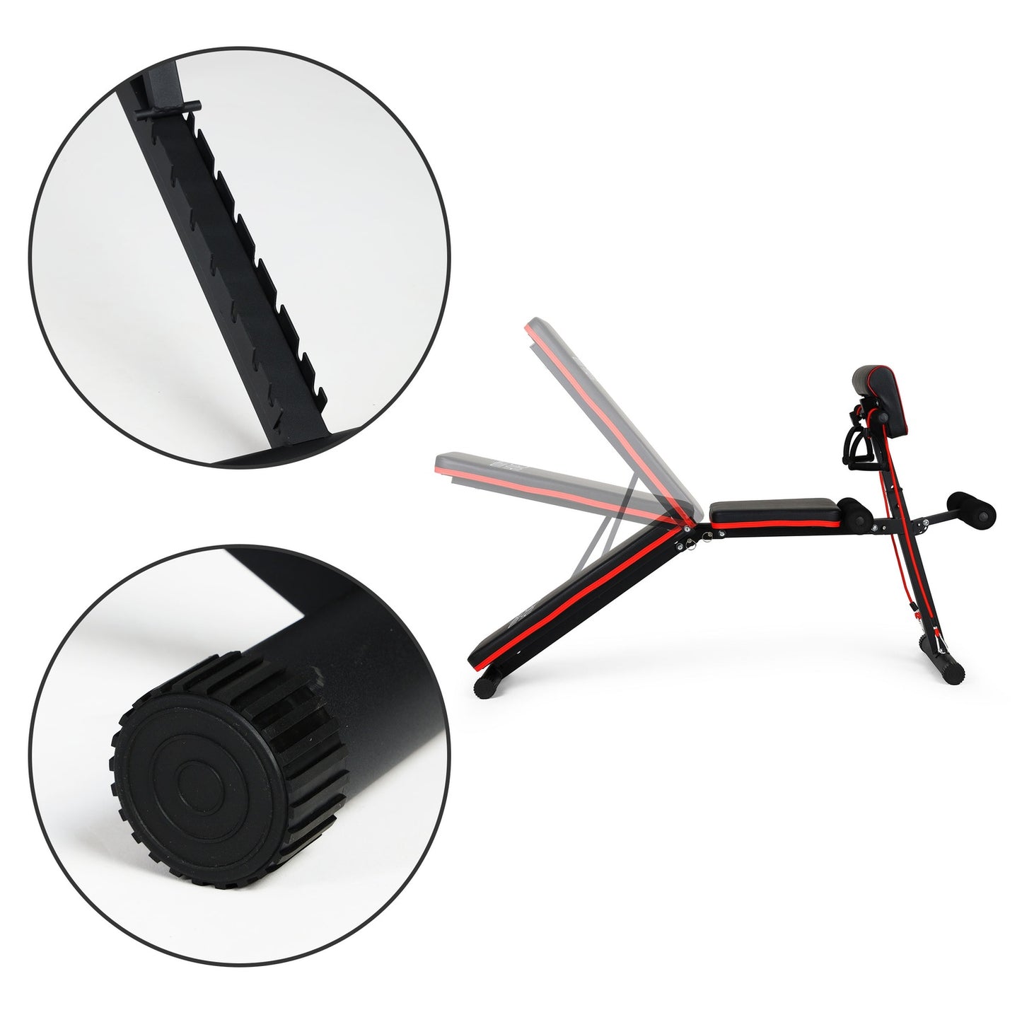 Adjustable exercise bench