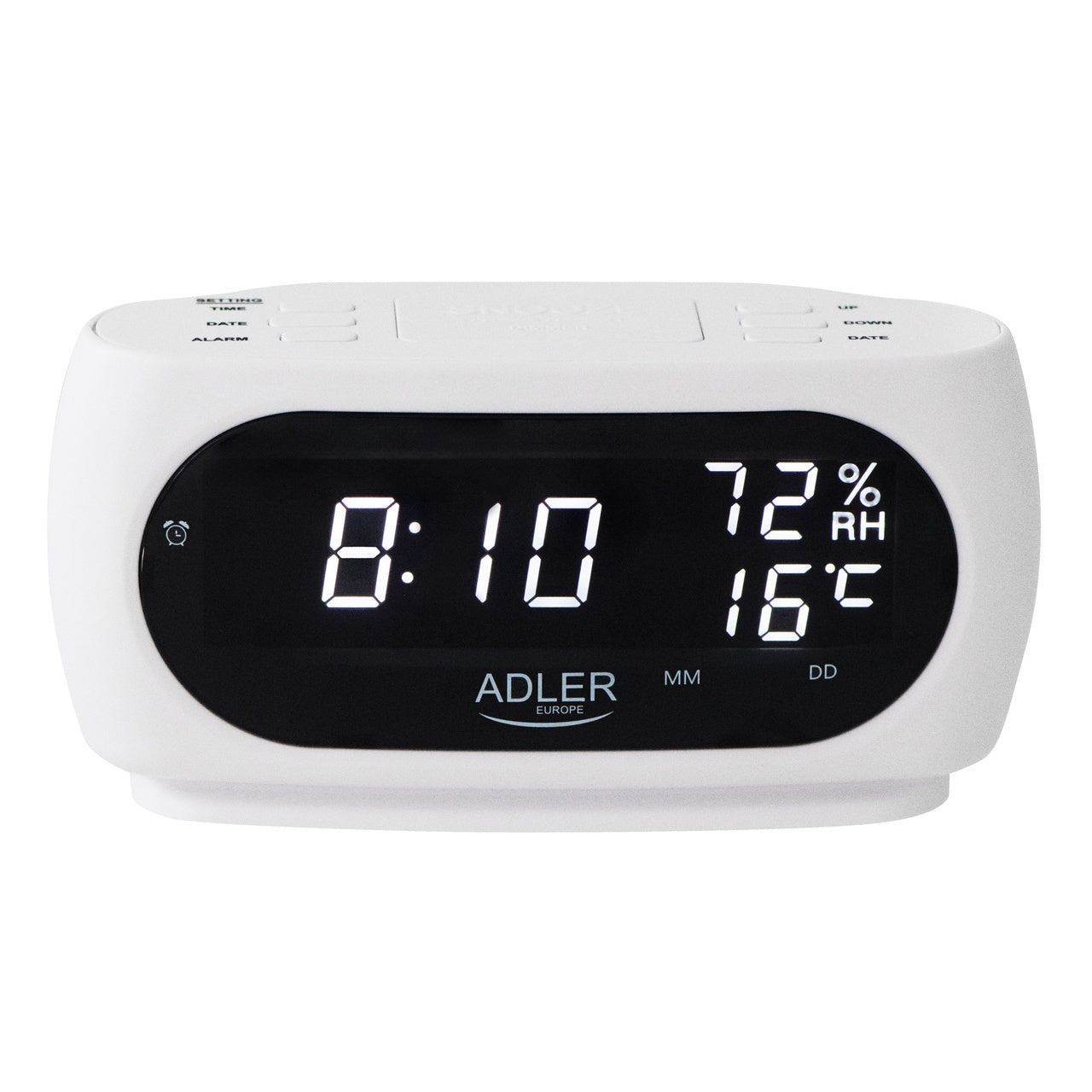 Adler AD 1186W Alarm clock with humidity temperature measurement