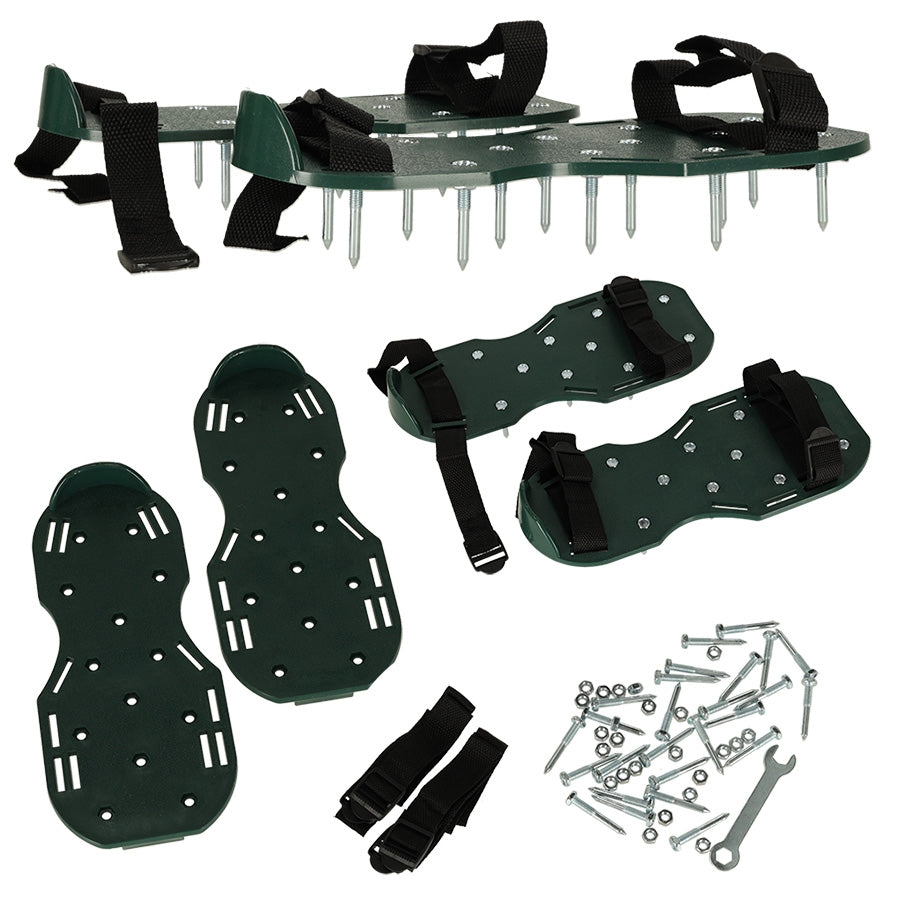 Aerator lawn scarifier spiked lawn shoes