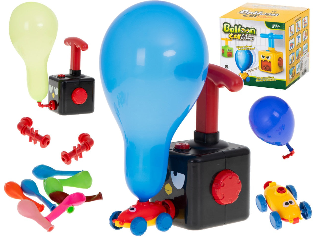 Aerodynamic car balloon launcher bird