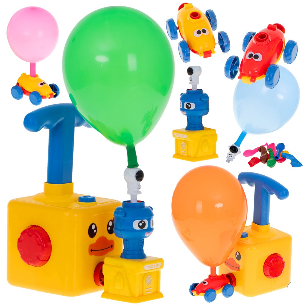 Aerodynamic car balloon launcher duck