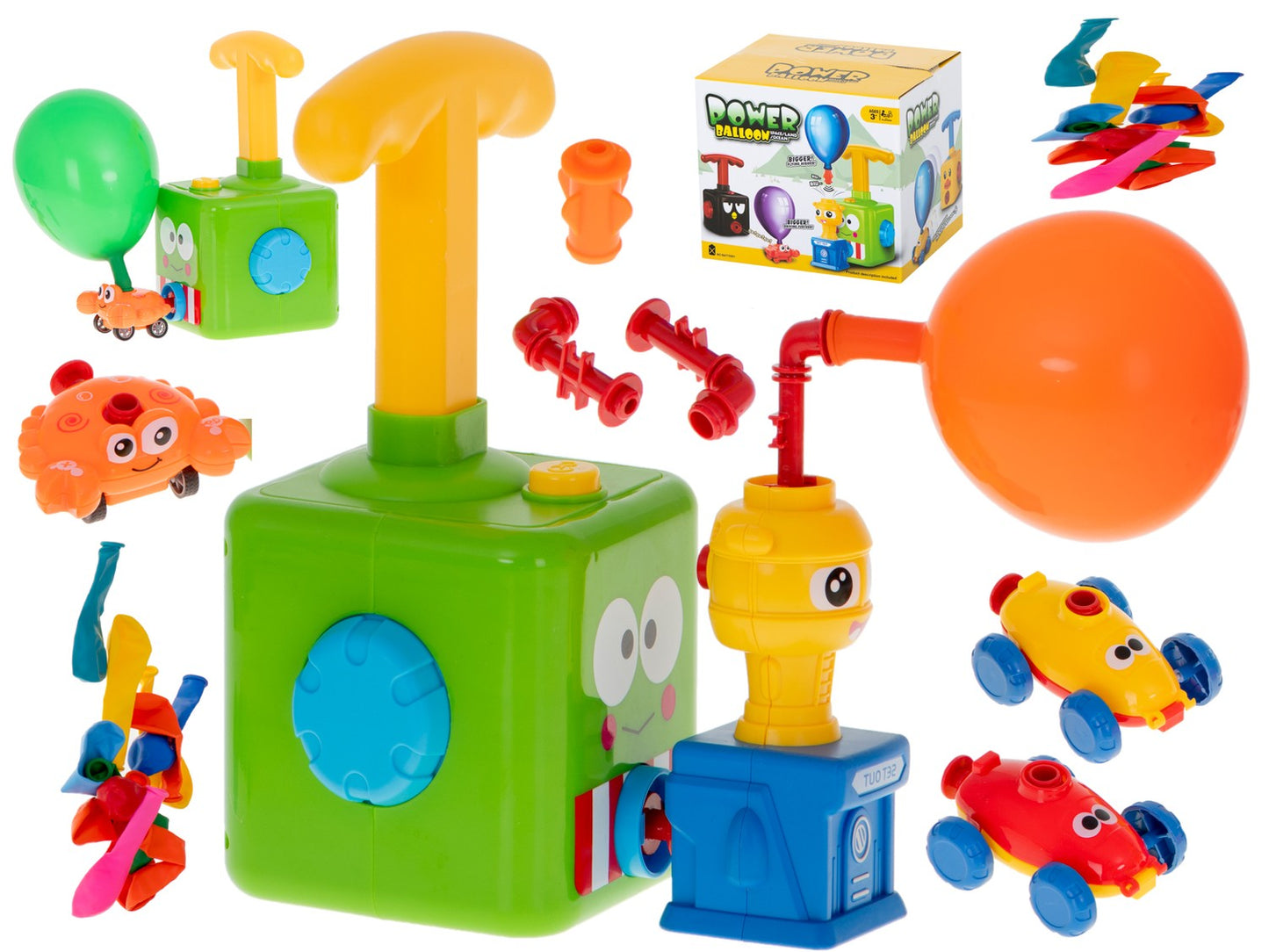 Aerodynamic car balloon launcher frog
