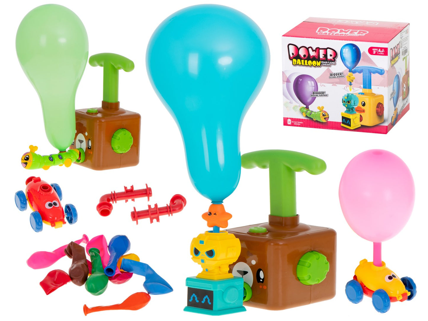 Aerodynamic car teddy bear balloon launcher