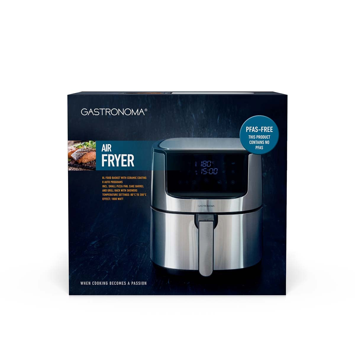 Air Fryer 8L with Ceramic Coated Basket