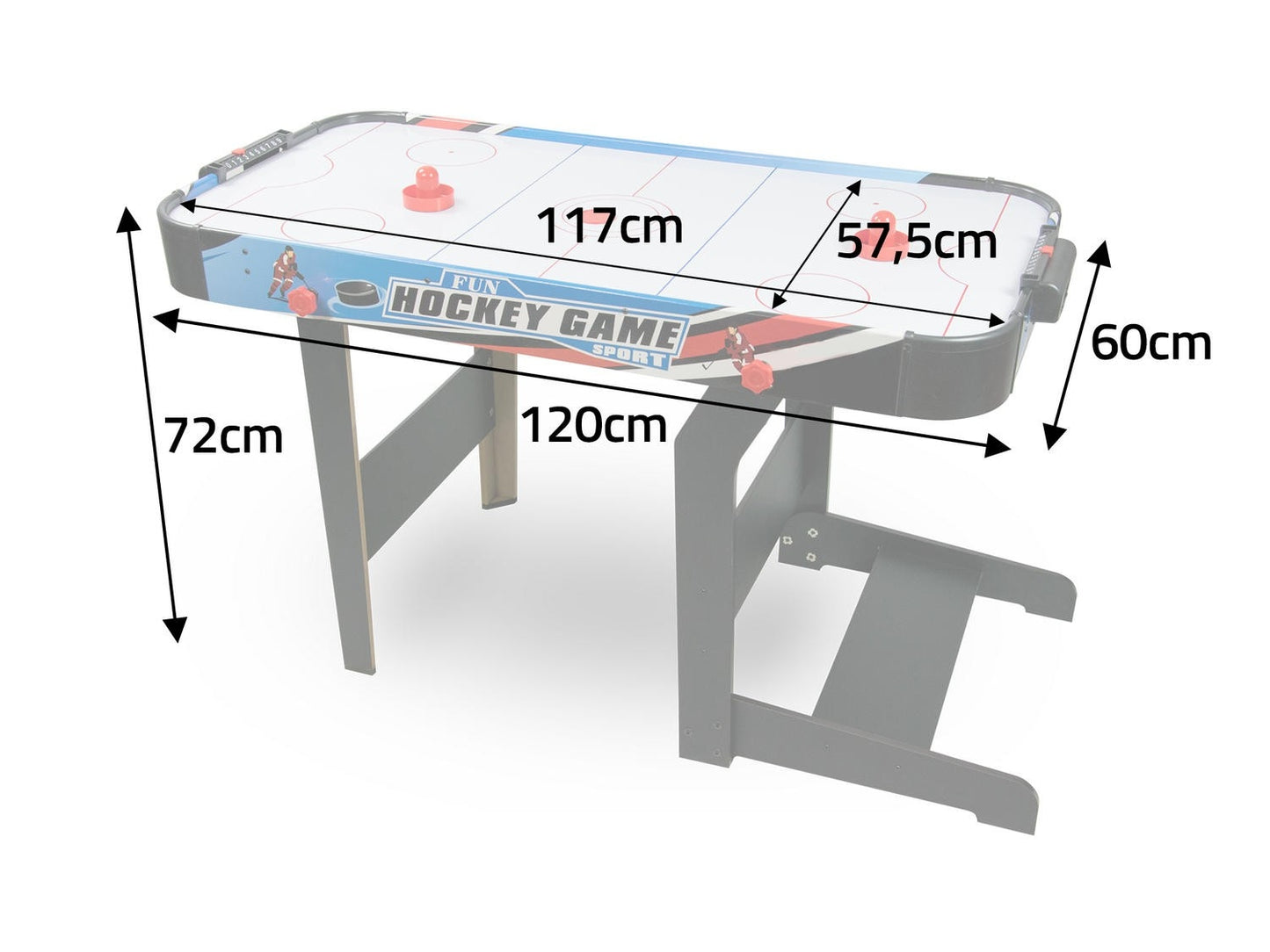 Air Hockey air hockey table, large, foldable, NS-427