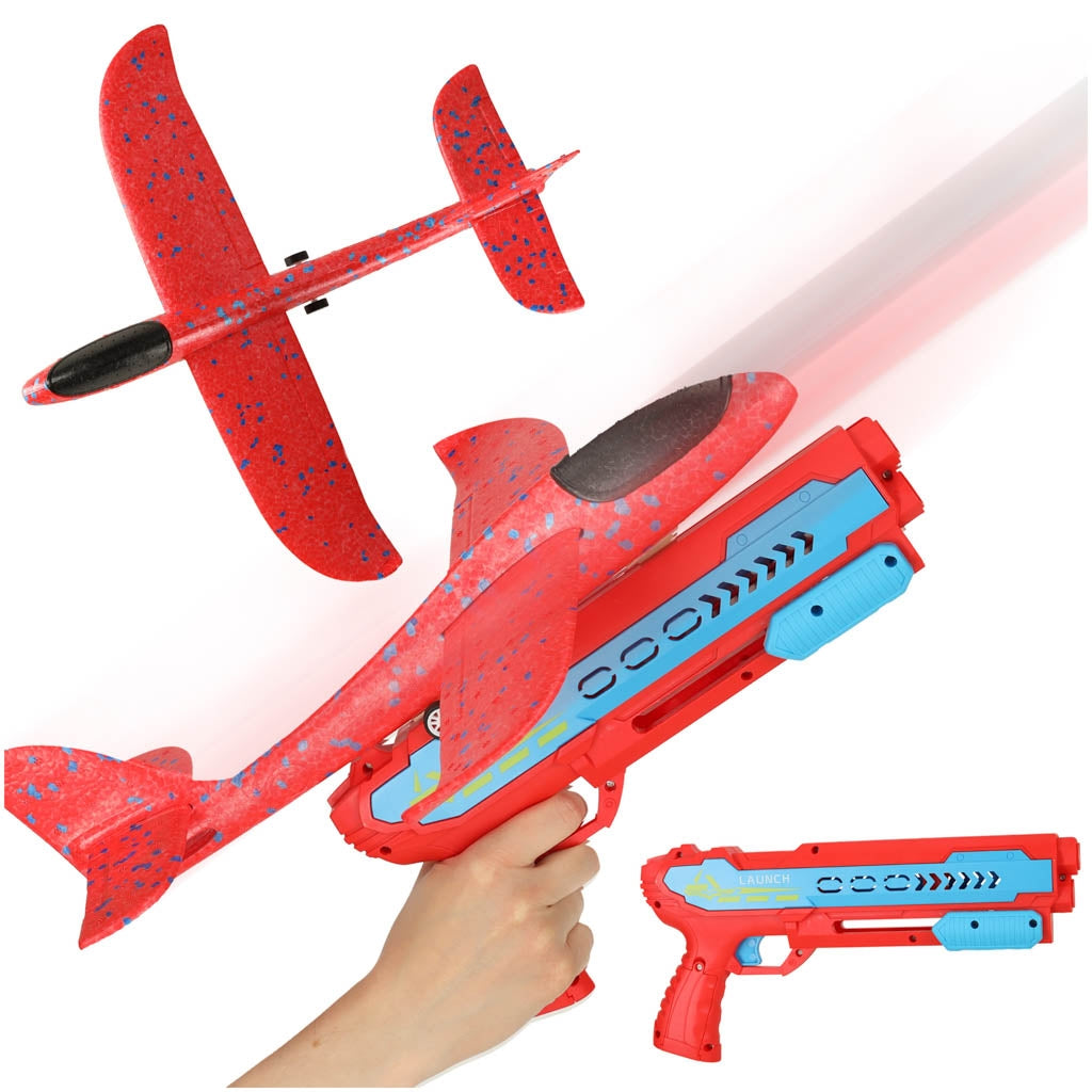 Aircraft launcher pistol automatic red