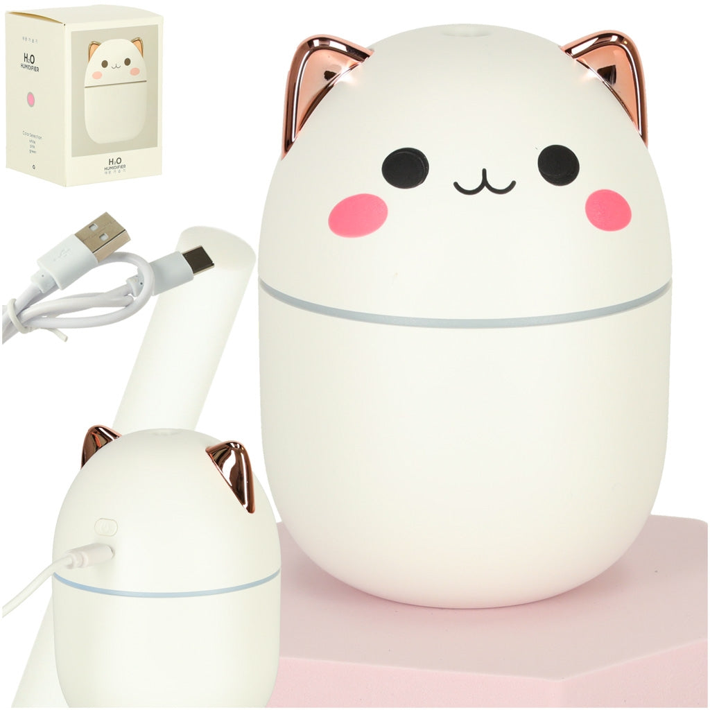 Air humidifier oil diffuser kitty white