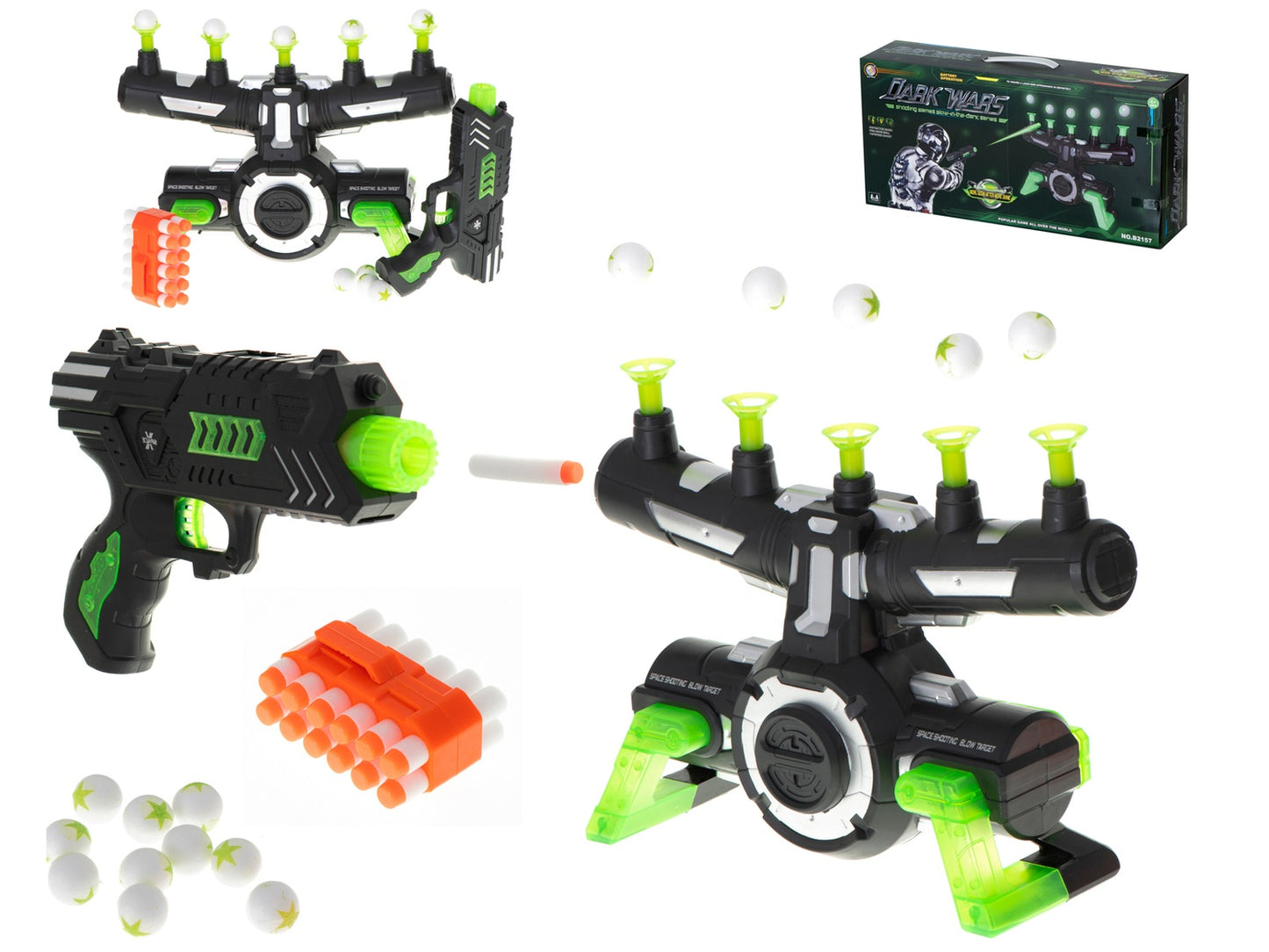 Air shooting game floating balls DARK WARS