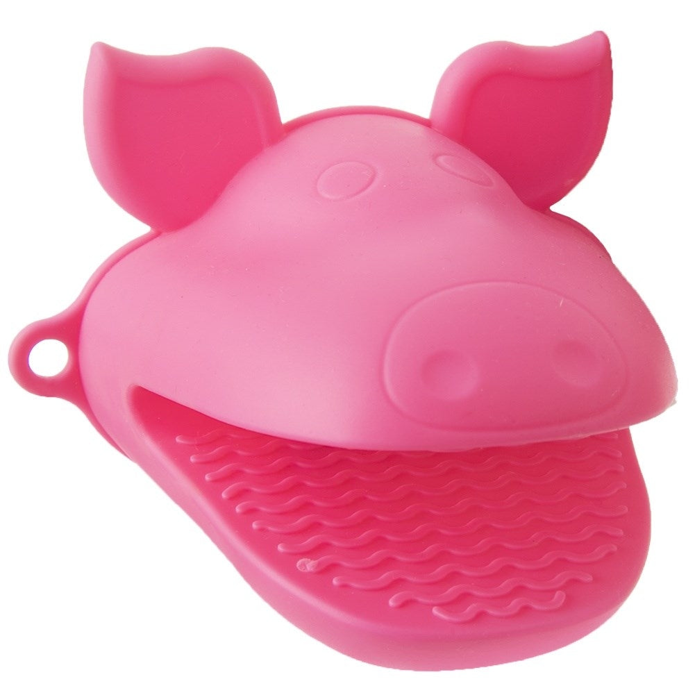 Animal shaped pot mitt: Protects hands, dishwasher safe