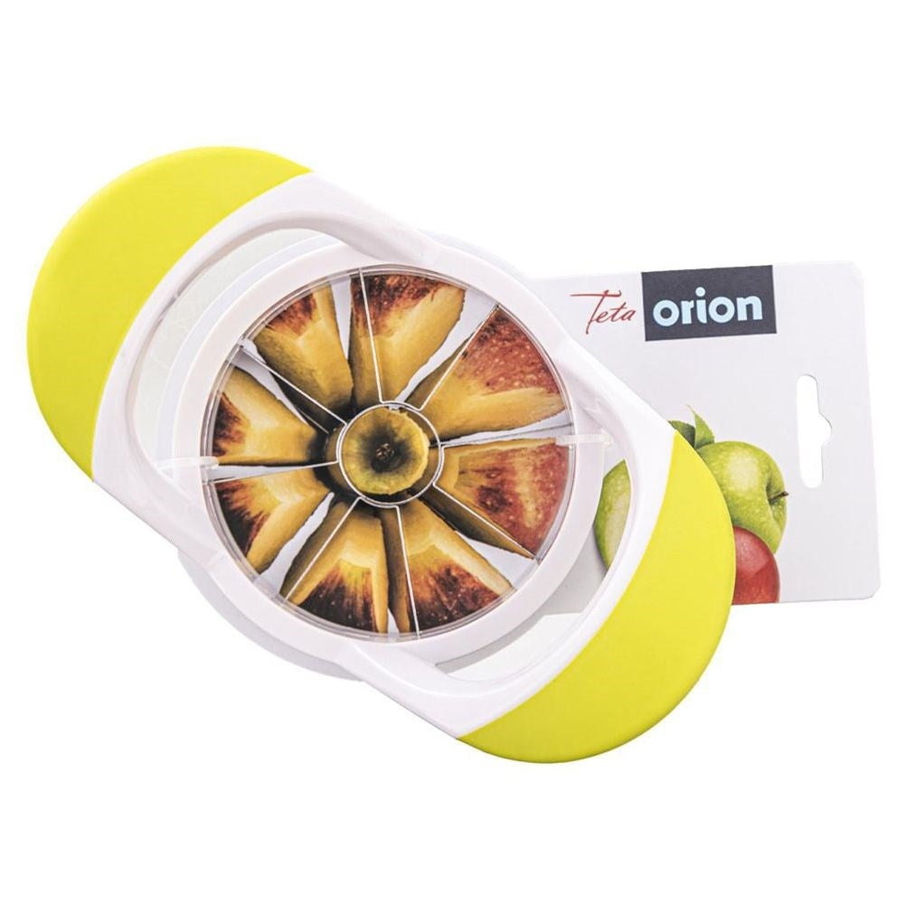 Apple Slicer: Stainless Steel and Plastic, 8 Equal Parts