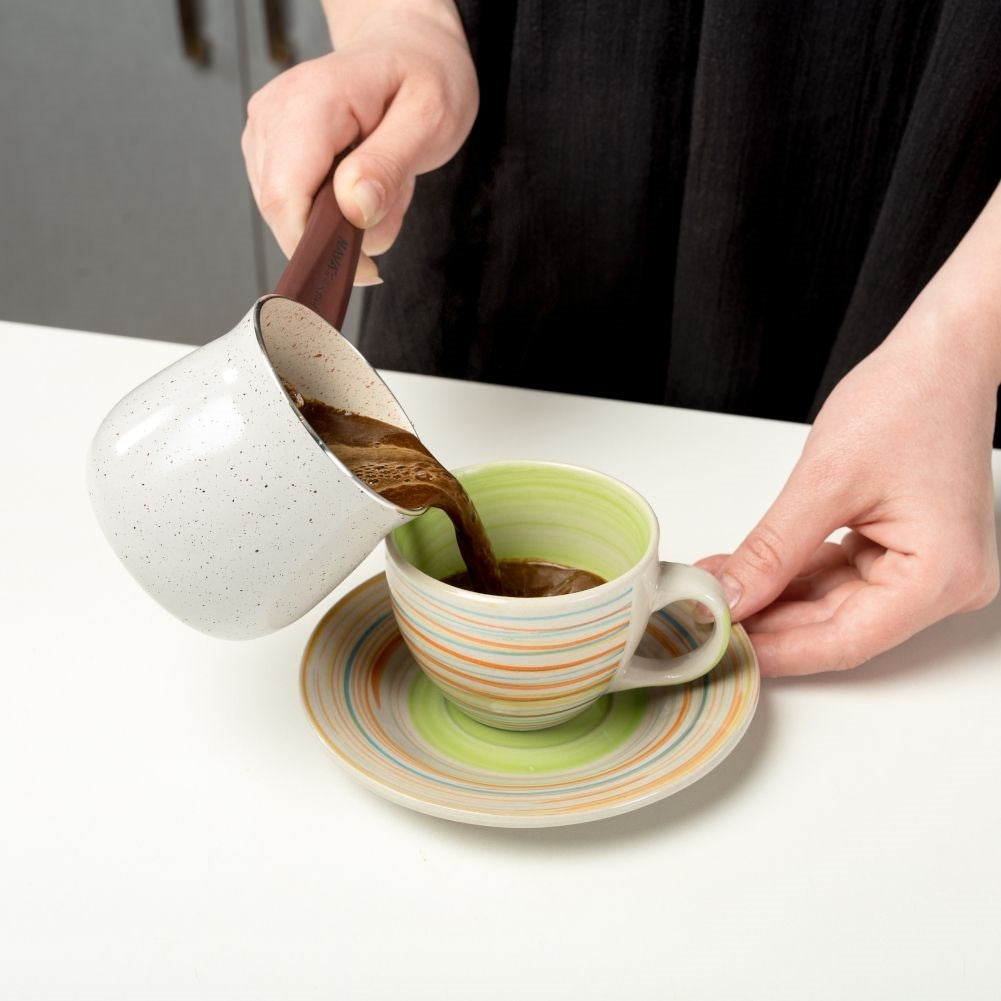 Aromatic Turkish coffee bridle with non-stick coating, 300 ml