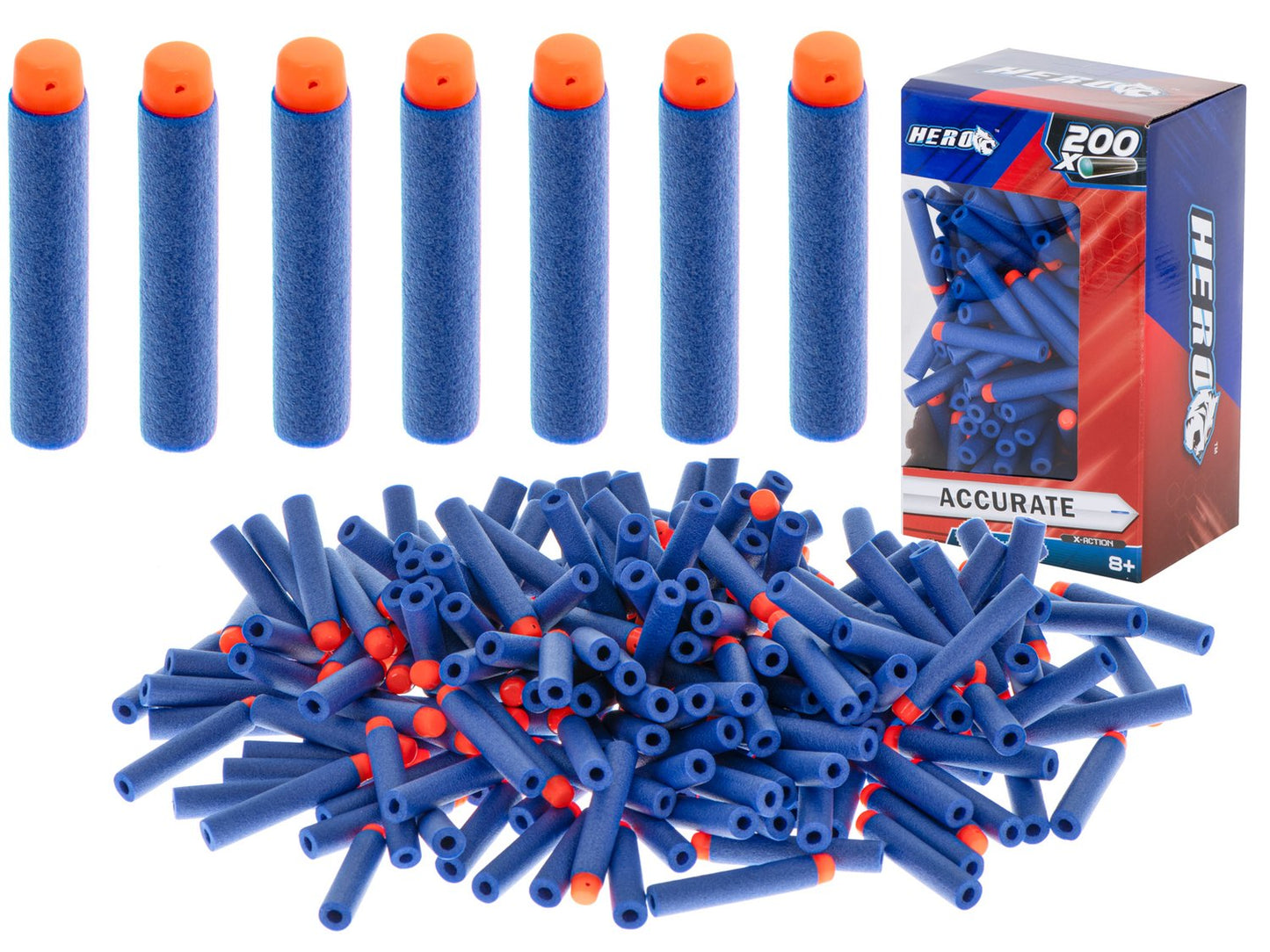 Arrows compatible with the NERF 7.2cm launcher BOX 200pcs.