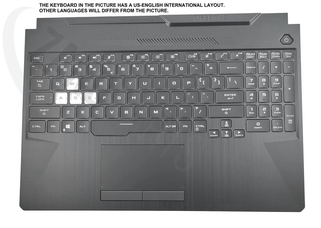Asus FA506II-1A Keyboard (Hungarian) Module/AS (Backlight & Touchpad)