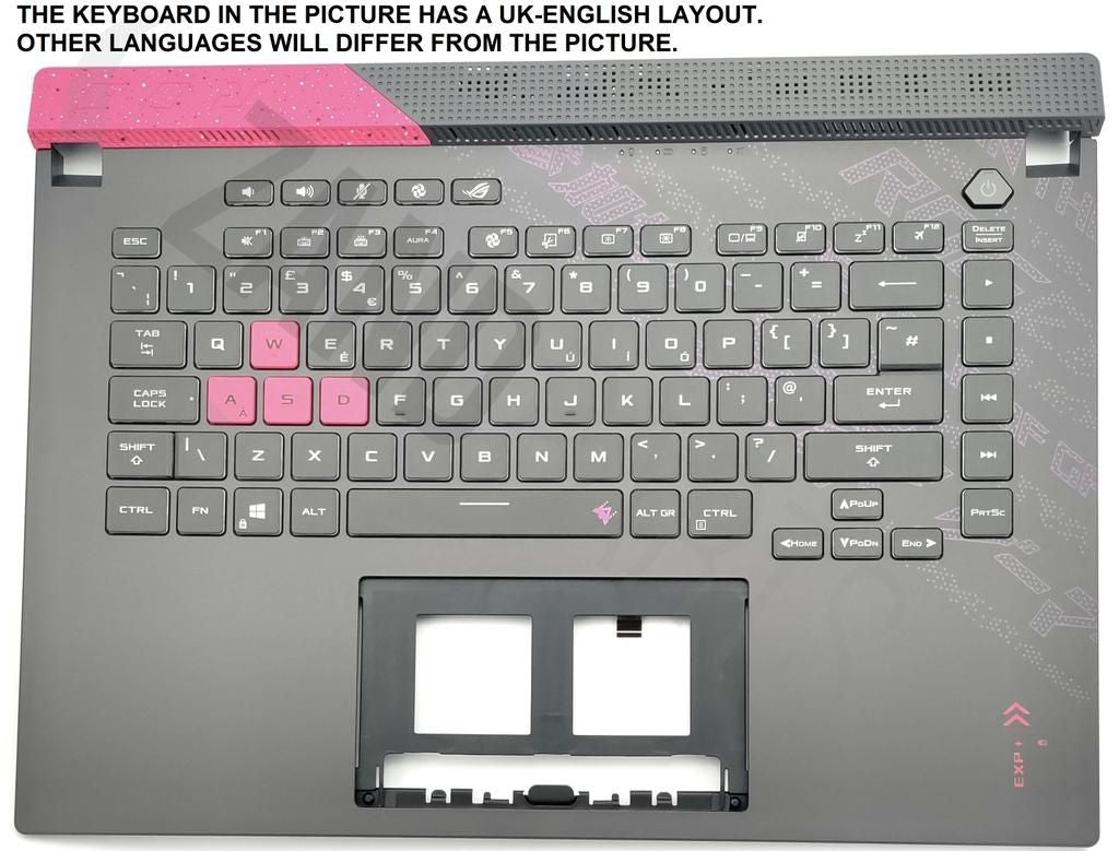 Asus G513QM-1H Keyboard (UK-English) Module (Backlight, RGB 4-Zone)