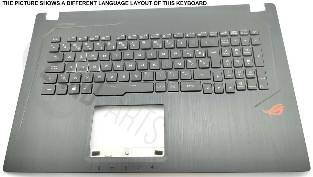 Asus GL753VD-1A Keyboard (Swiss-French) Module/AS (Backlight, RGB+Speaker)