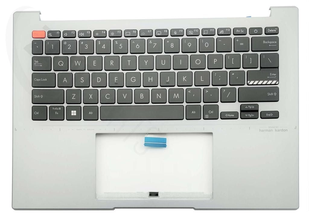 Asus K3402ZA-2G Keyboard (US-English) Module/AS ODM (Backlight, with FP Button)